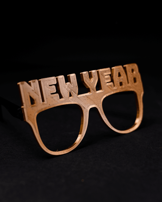Yeni Yıl Happy New Year Gözlük Yılbaşı Mutlu Yıllar Gözlüğü Takılabilir
