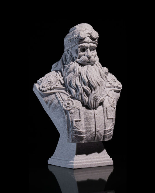 Yılbaşı Noel Baba Büst Steampunk Noel Baba Büst 15CM