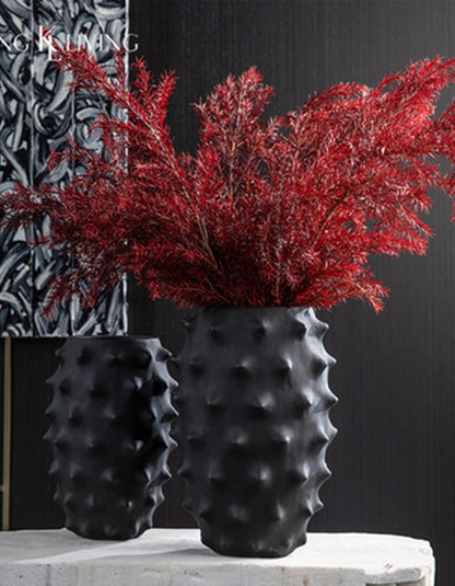 Espinho Stachelige Vase Groß 25 CM Hartplastik 2er-Set Dekorative Moderne Vase
