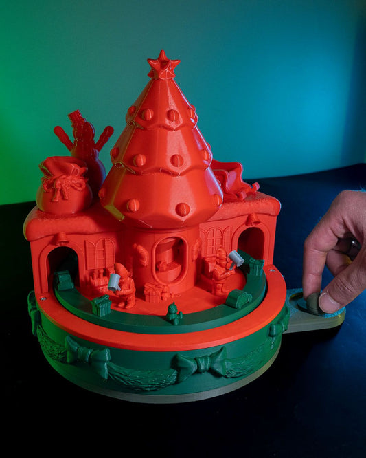 Neujahrsgeschenk Bewegliches Spielzeug Weihnachtliches Spielzeug Groß 25CM