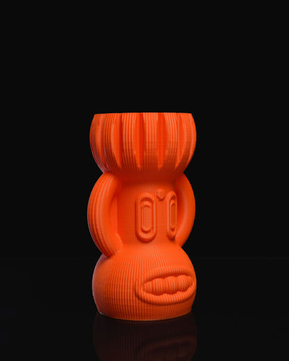 Tiki Dekorative orange Totemvase