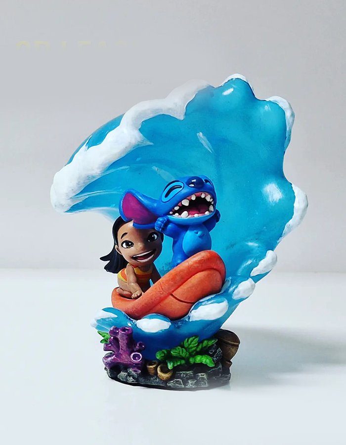 Lilo & Stitch Bemalte Figur Groß 25CM