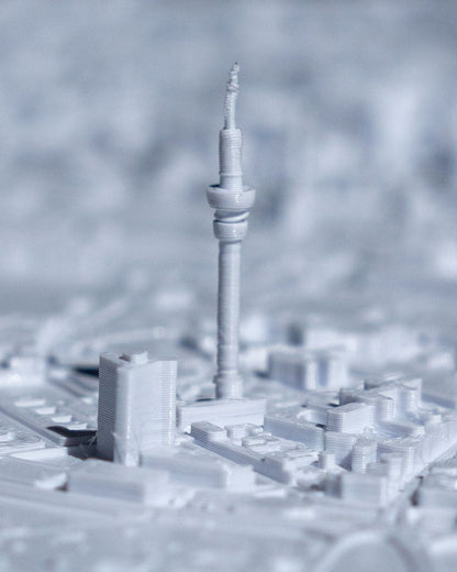 Hamburg 3D Stadtbild Dekorative Minimalistische Wandtafel Hamburg Tafel