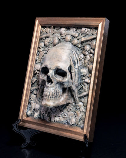 Skull Schädel Ich habe nichts gesehen, nichts gehört, nichts gewusst Dekorative Skizzenbilder 3er Set(