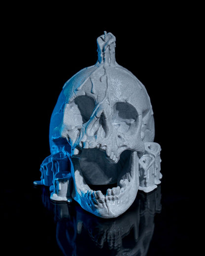 Halloween Totenkopf LED-Licht mit 11 Schatten Halloween Totenkopf LED-Lampe 14CM