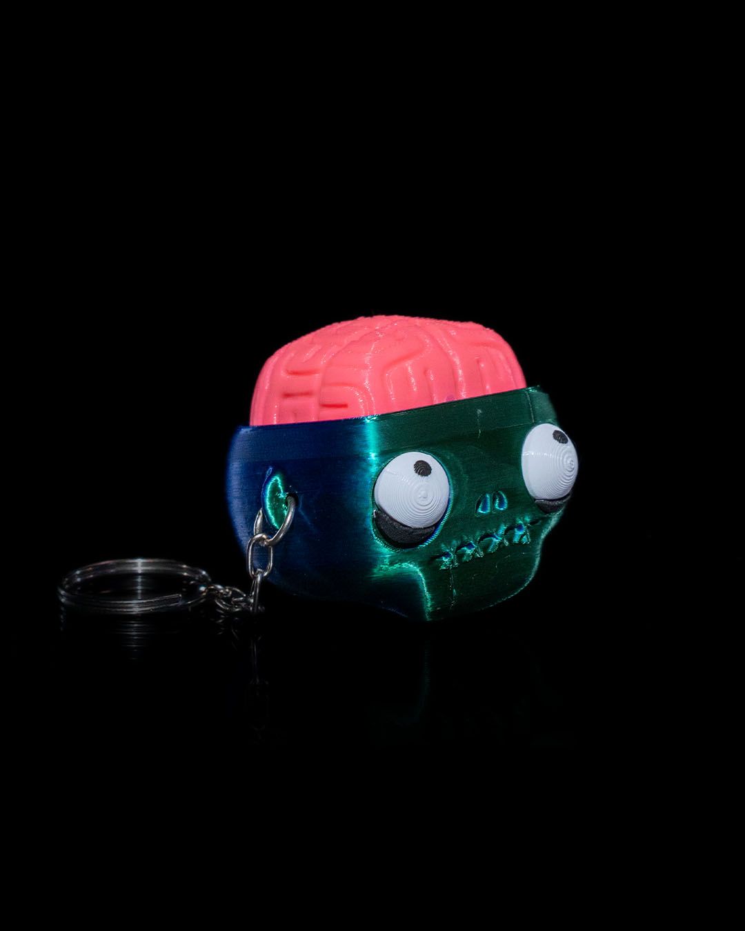 Halloween Zombie Bewegliche Kette Grüner Schlüsselanhänger Taschenanhänger