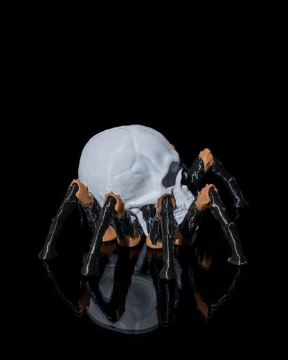 Halloween Totenkopf Spinne Bewegliches Spielzeug Tischdeko 7CM