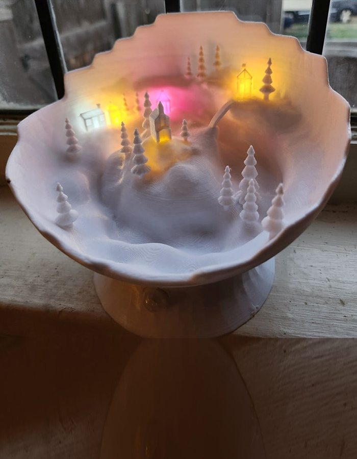 Weihnachtsdekoration Eiskönigin Leuchtendes Deko-Objekt Groß