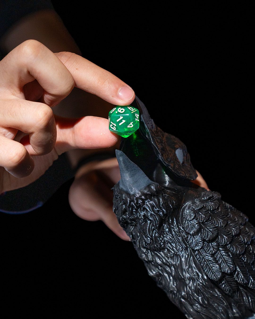 Game Of Thrones Rabe Totenkopf Beweglicher Würfelturm 25CM Groß