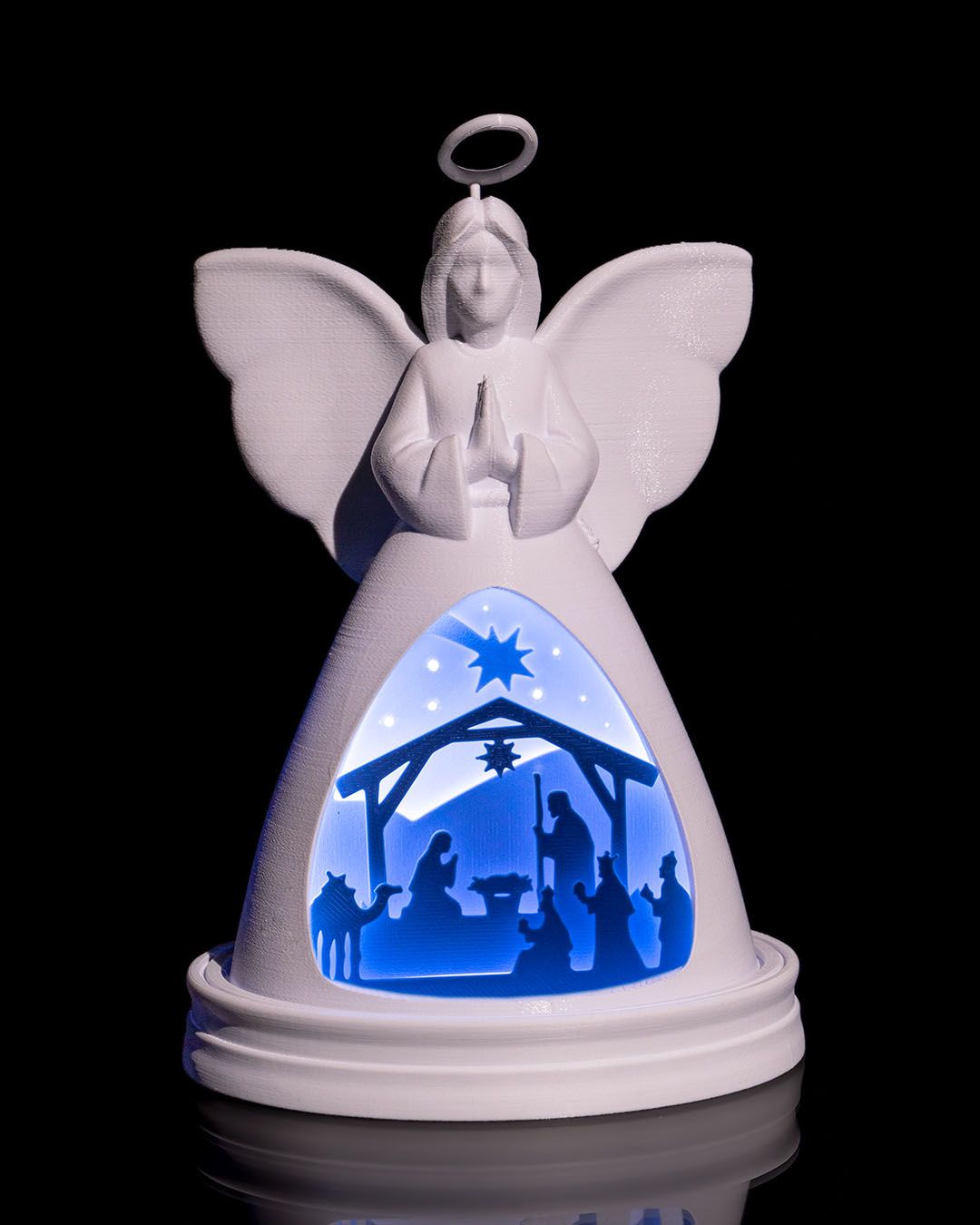 Weihnachtsdekoration Engel LED-Lampe Weihnachtsdekoration LED-Lampe Groß 21CM