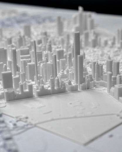 Manhattan 3D Stadt-Skyline Dekorative Minimalistische Wandtafel Manhattan