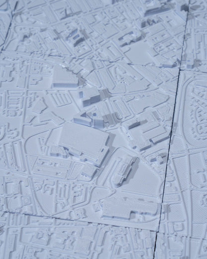 Liverpool 3D Stadt-Skyline Dekorative Minimalistische Wandkunst England