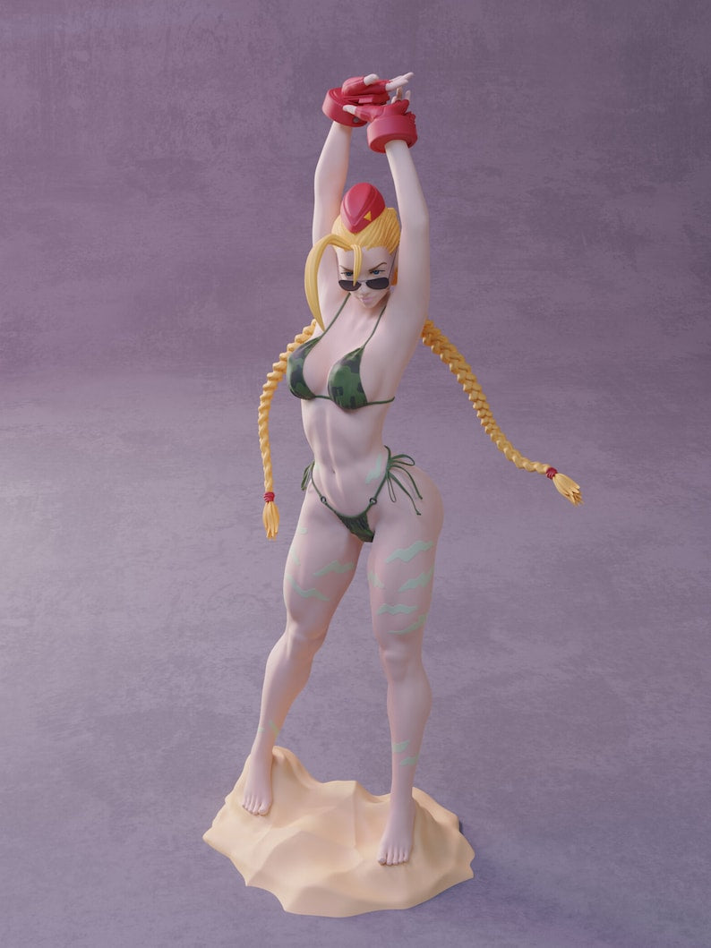 Street Fighter Bikini Cammy Figur Street Fighter Bikini Killer Bee Objekt 25CM