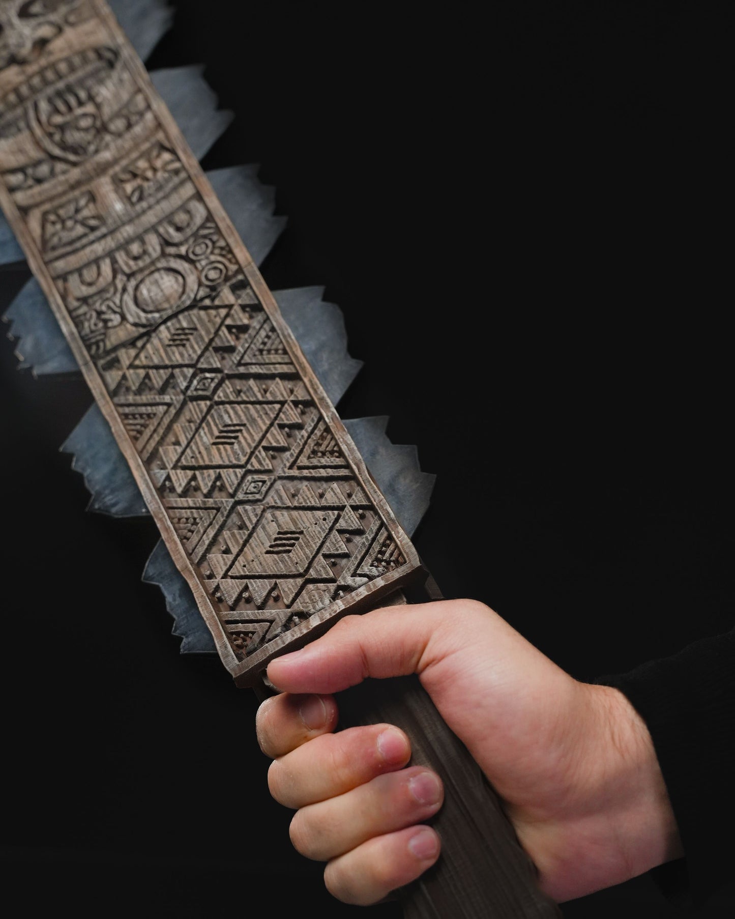 Macuahuitl Azteken Kriegskeule (Originalgröße)
