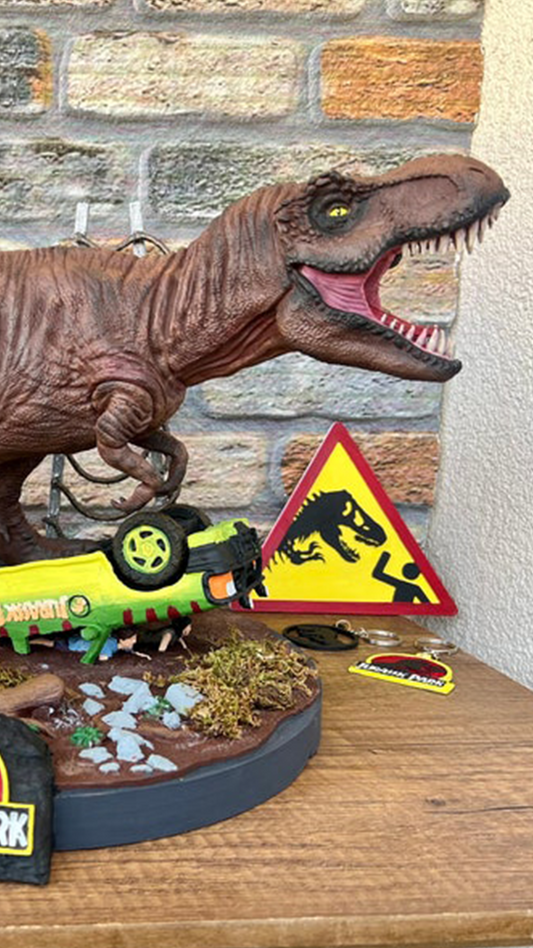Jurassic Park Dinosaur Figure Jurassic World T-Rex Object 25CM Large Size