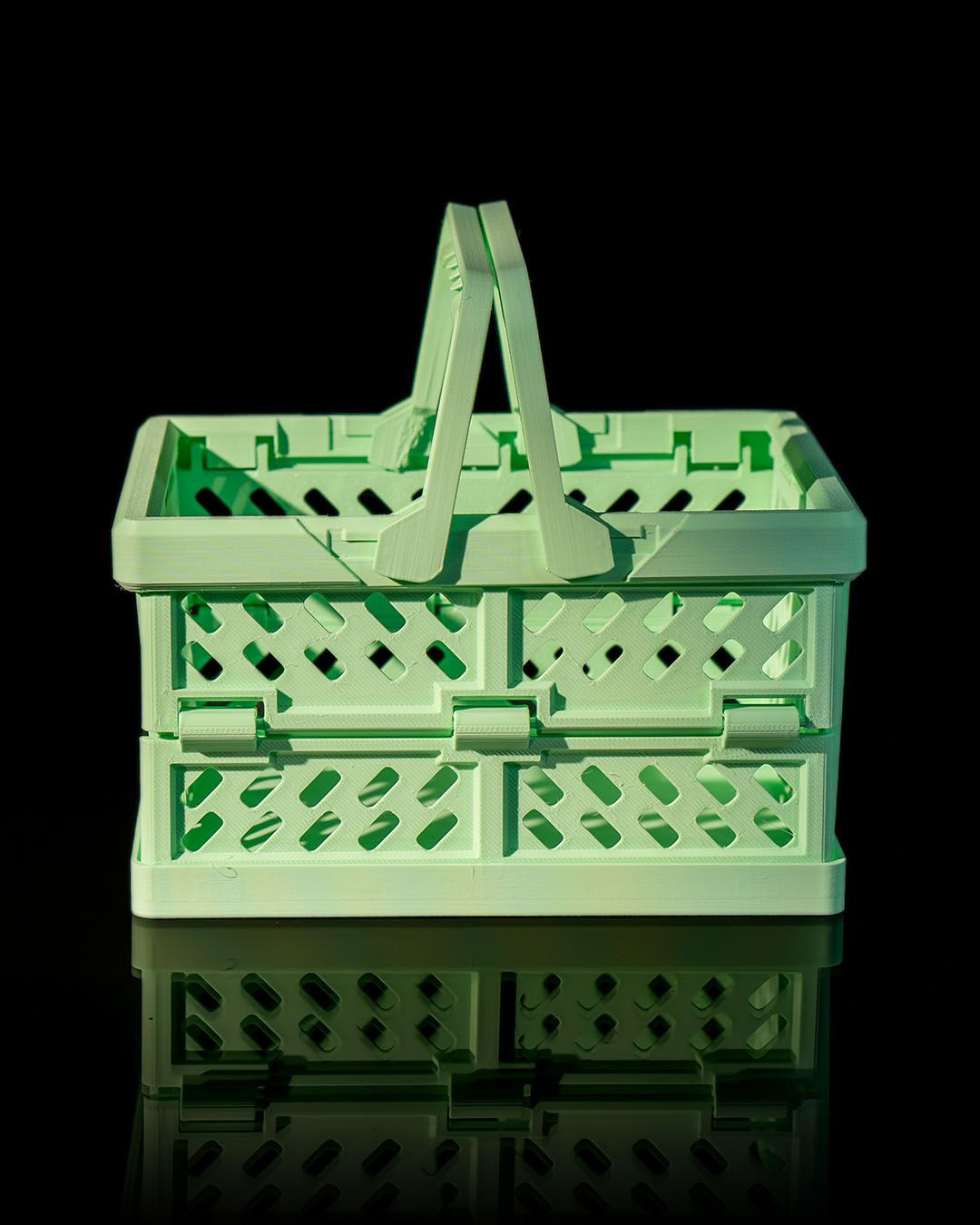 Mehrzweck-Hartplastikkiste Einkaufskorb Organizer faltbar 15CM