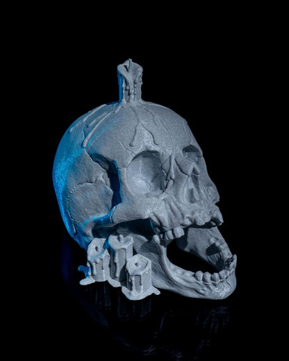 Halloween Totenkopf LED-Licht mit 11 Schatten Halloween Totenkopf LED-Lampe 14CM