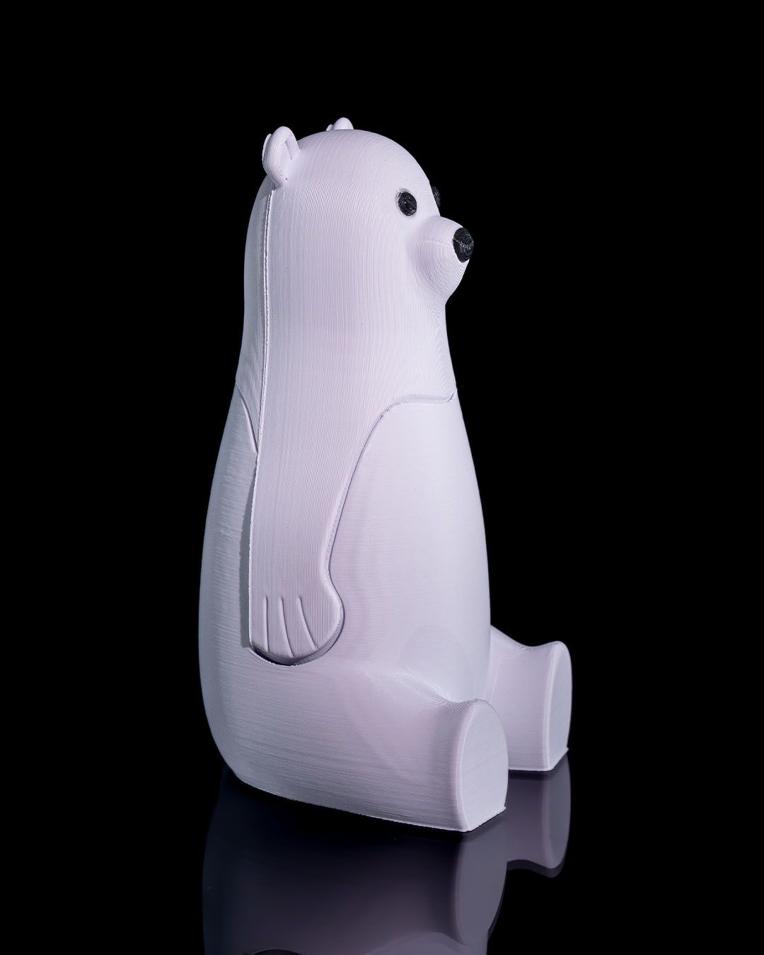 Neujahrsdekoration Eisbär Bonboniere Eisbär Pralinenschachtel 15CM