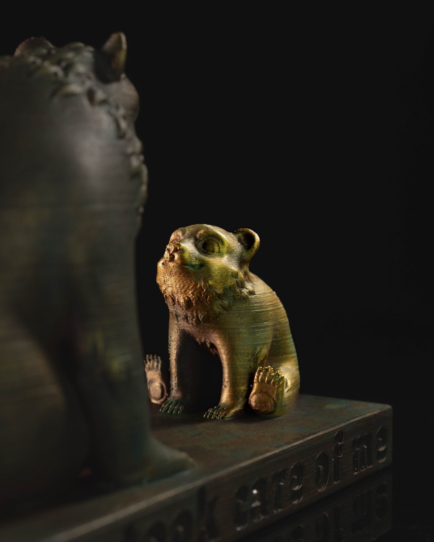 Bruder Bär Mama Bär und Papa Bär Baby Bär Duo Goldene dekorative Tischdekoration