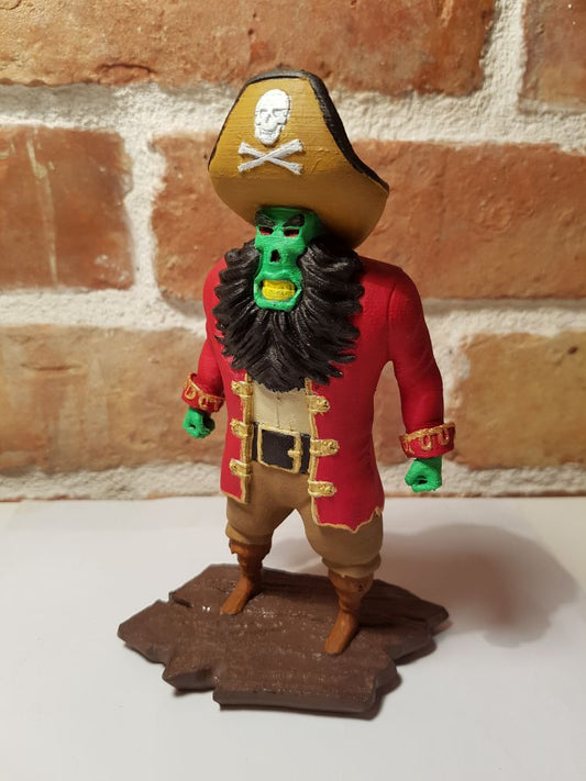 Monkey Island LeChuck Bemalte Figur Monkey Island Lechuck Figur Groß 25CM