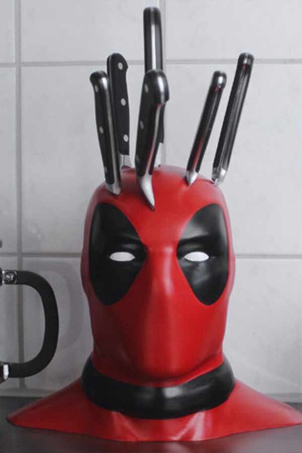 Marvel Deadpool Messer-Tischständer, große Größe 30CM