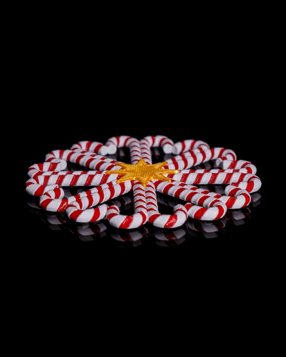 Zucker-Weihnachtsschmuck, Weihnachtsbonbon-Untersetzer 10CM