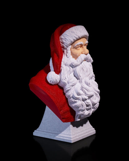 Weihnachtsmann-Büste Klassische Weihnachtsmann-Büste, bemalt, 15 cm