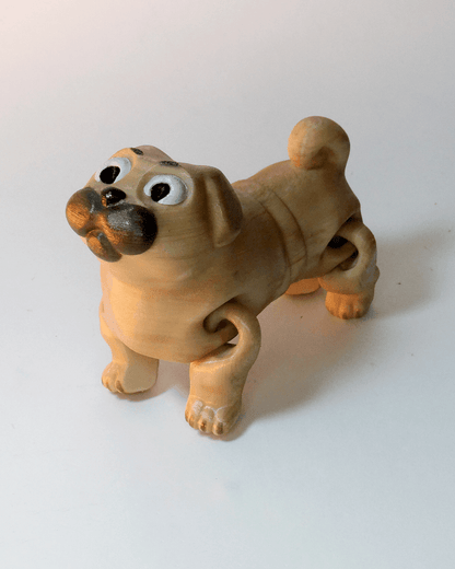 Mops Hund Plüschtiere Bewegliches Spielzeug 3er Set Mops Hund Spielzeug