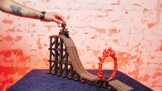 Bicycle Racer Flaming Ramp Motion Toy