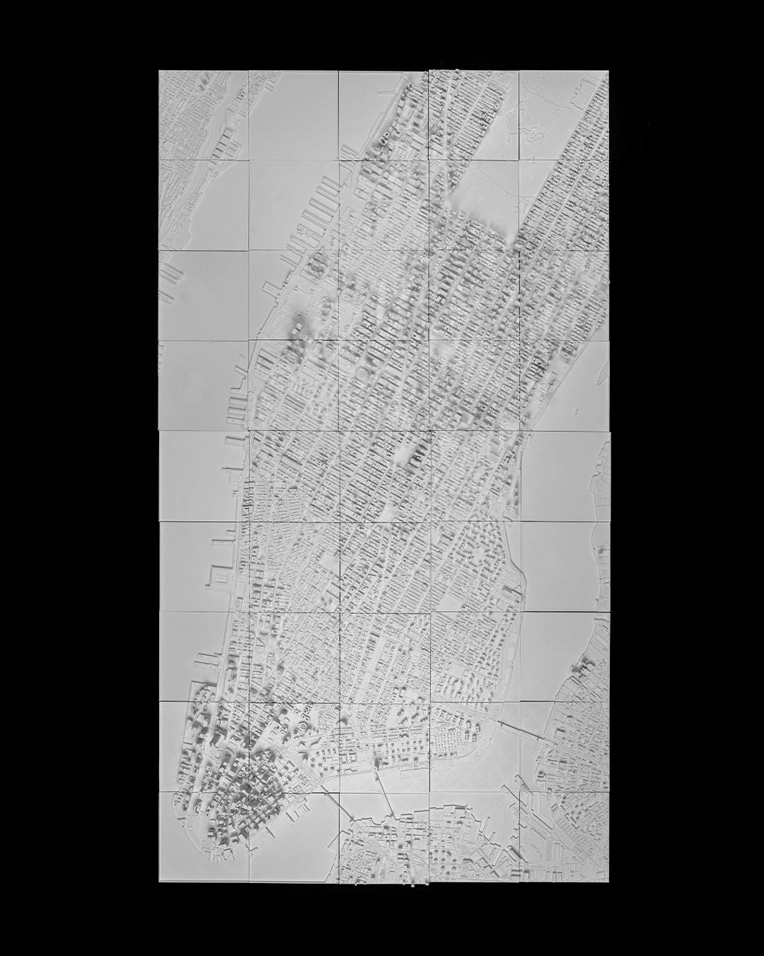 Manhattan 3D Stadt-Skyline Dekorative Minimalistische Wandtafel Manhattan