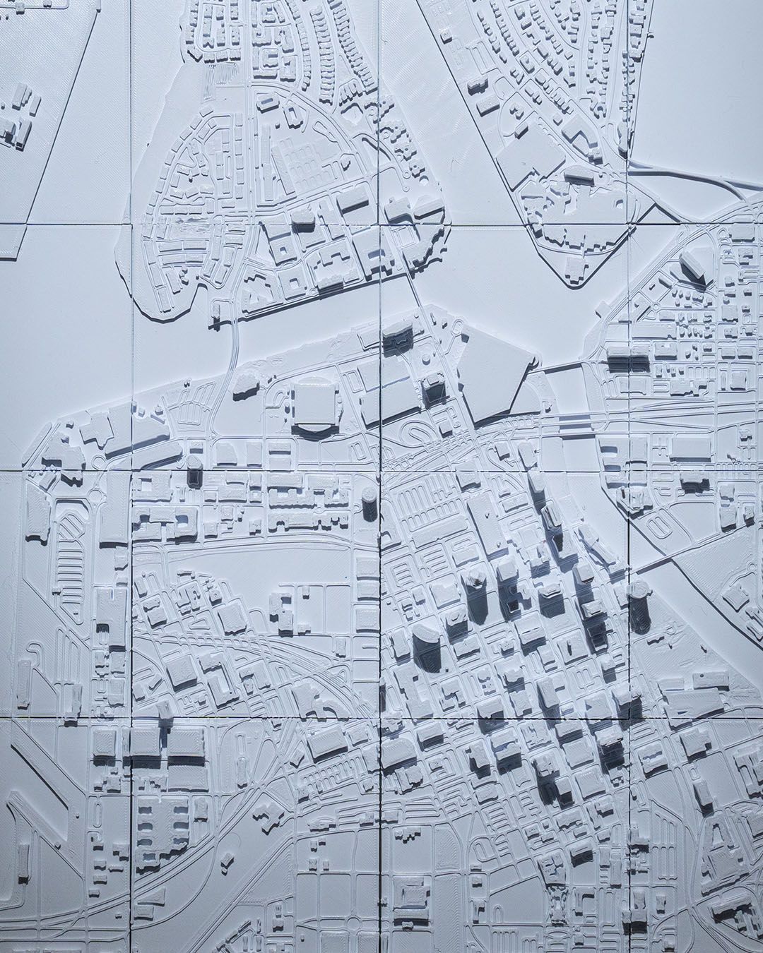 Tampa 3D Stadt-Skyline Dekorative Minimalistische Wandkunst Tampa Gemälde