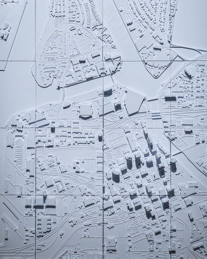 Tampa 3D Stadt-Skyline Dekorative Minimalistische Wandkunst Tampa Gemälde