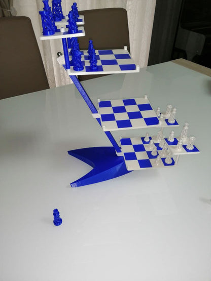 Star Trek Schach-Set mit dreidimensionalem Schachbrett und Schachfiguren