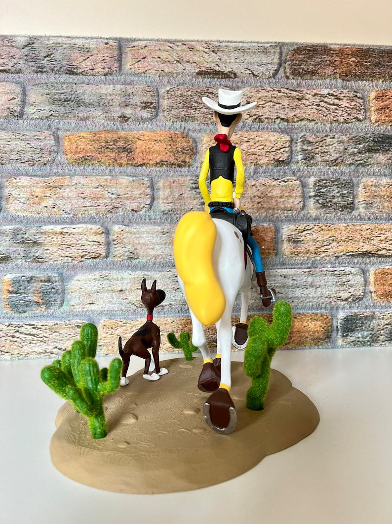 Lucky Luke Figur Red Kit Figur 25CM Groß
