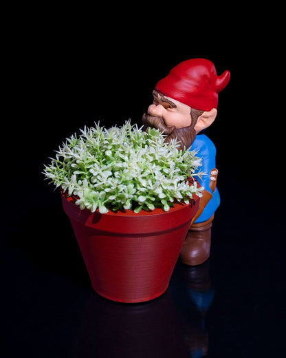 Gartenzwerg - Bemalter Blumentopf Pebbles 13 cm