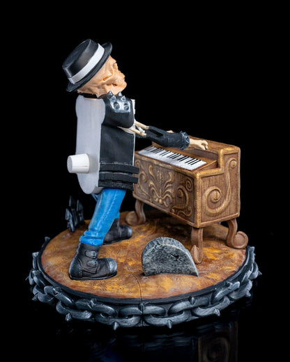 Skelett am Klavier Elton John Figur 27CM Groß