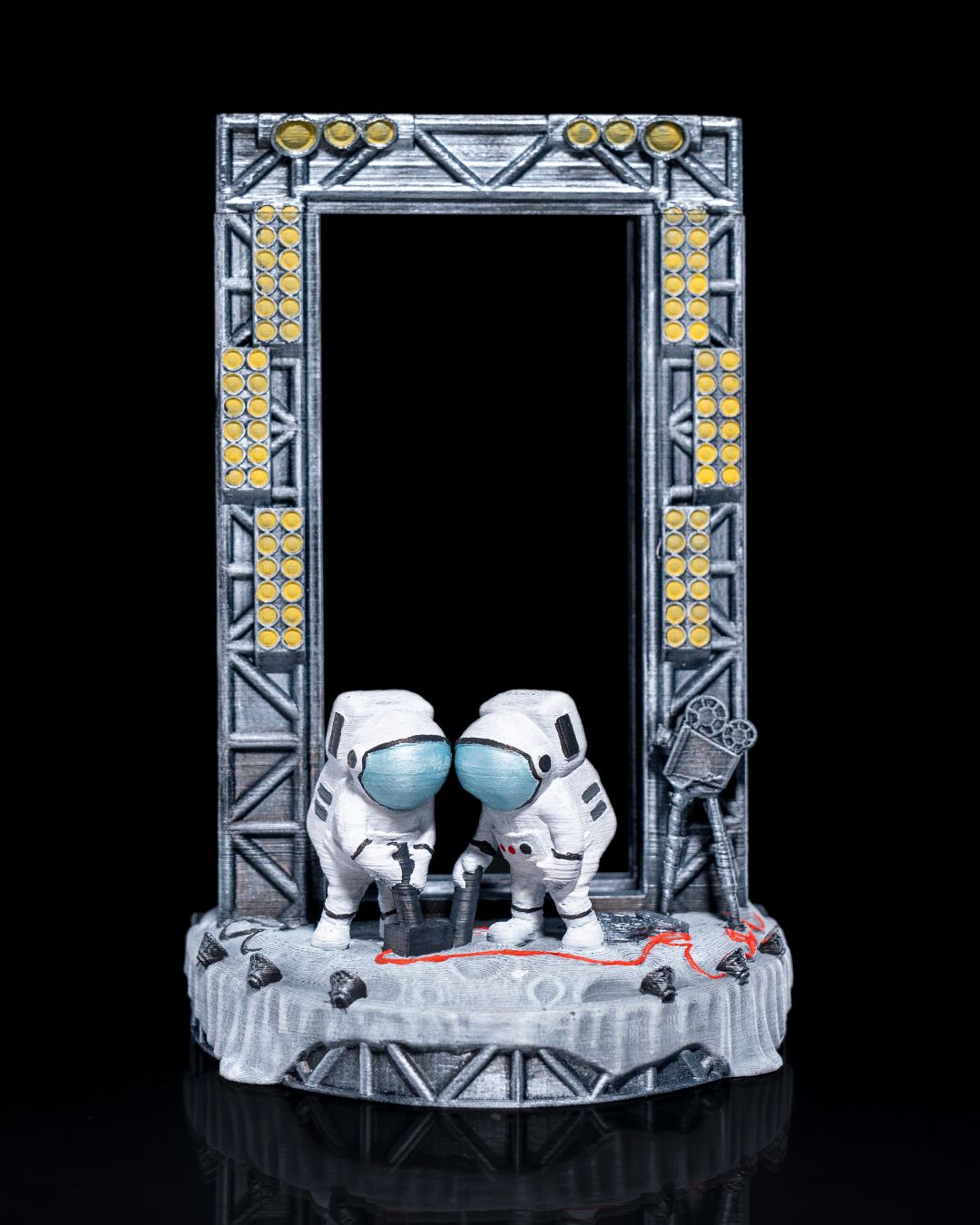 Dekorativer Telefonständer mit Astronauten- und Mondmotiv, 20 CM