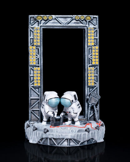 Dekorativer Telefonständer mit Astronauten- und Mondmotiv, 20 CM
