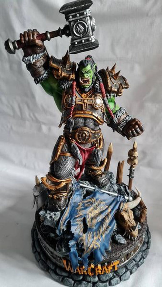 World Of Warcraft Thrall Figure WOW Thrall Warchief Object 25CM Large Size