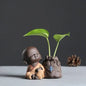 Buddha-Vase Buddha-Vasen-Set Meditation Buddha Dekoration Objekt 5-teilig