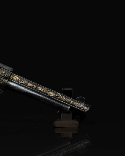 Texas Cowboy Revolver Western Pistole Cowboy Waffe mit Ständer Tischdekoration