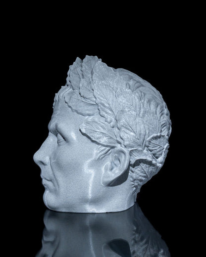 Antike griechische Mehrzweck-Büsten-Kopfhörerständer, groß, 21 cm