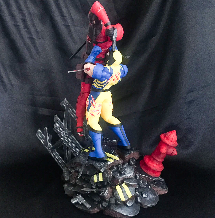Wolverine Vs. Deadpool Objekt Wolverine Figur Deadpool Figur Marvel Figuren 25CM B