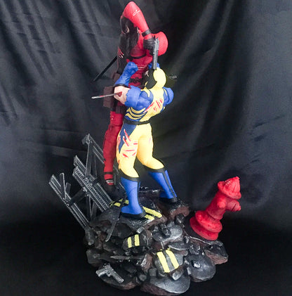Wolverine Vs. Deadpool Objekt Wolverine Figur Deadpool Figur Marvel Figuren 25CM B