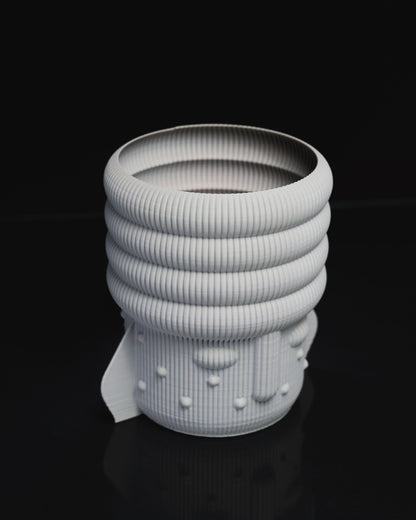 Elegante skandinavische dekorative Vase mit menschlichem Gesicht, 14 cm