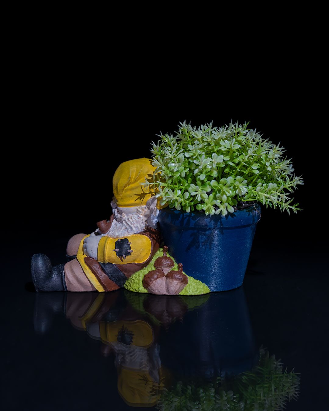 Zwerg Gartenzwerg – Schlafmütze Topf 13 cm