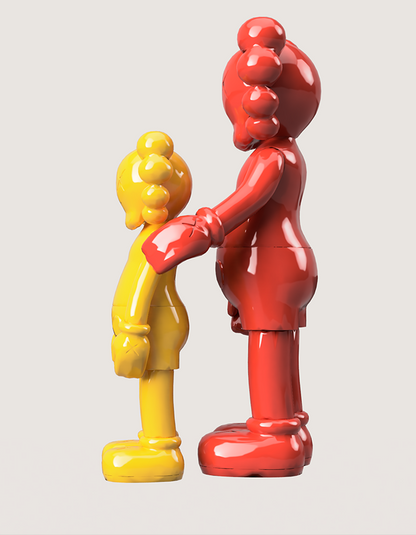 KAWS Doppelt bemalte Figur Groß 20CM