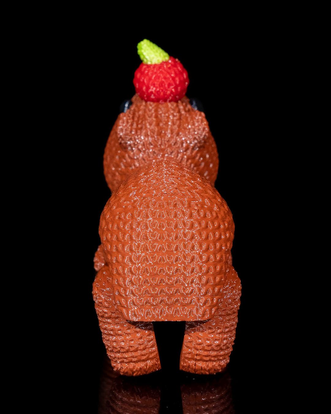 Kapibara-Spielzeug aus Strick, 8 cm