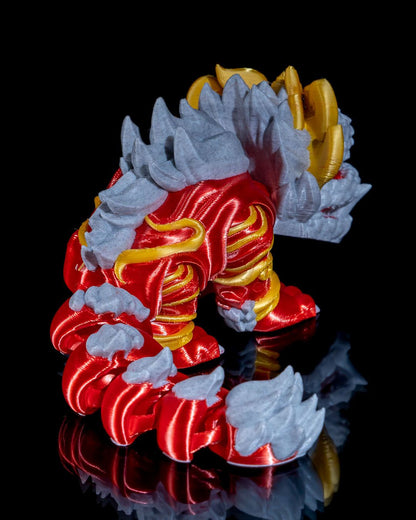 Löwe China Drache Spielzeug Chinesischer Drache Bewegliches Spielzeug 15CM