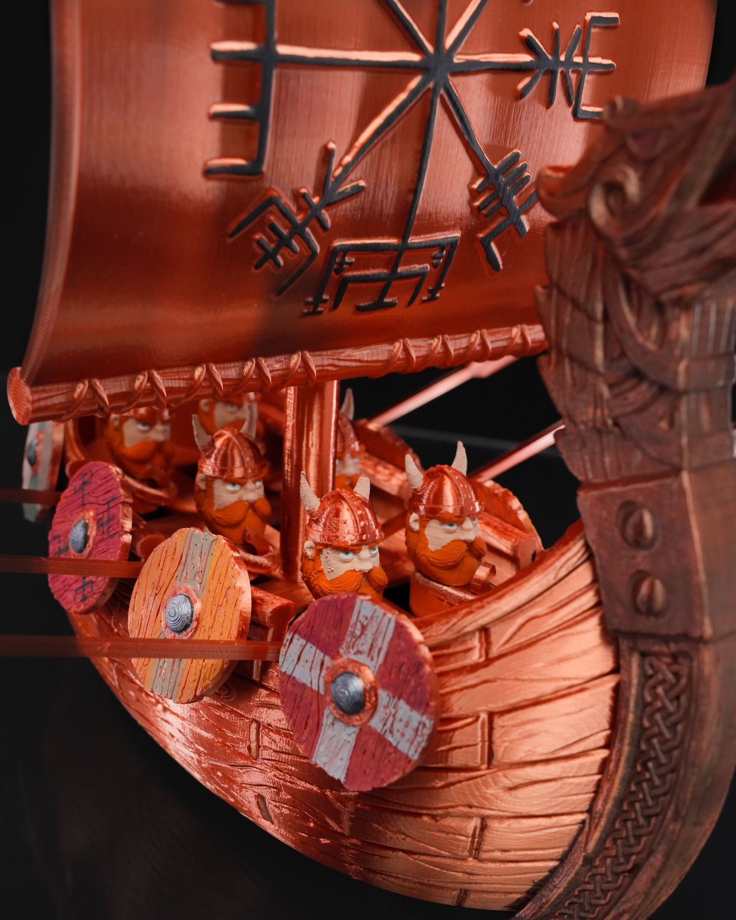 Wikinger Kriegerschiff Wikinger Segelschiff und Zwerge Groß